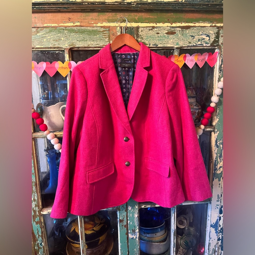 Aberdeen pink wool Jacket by Talbots